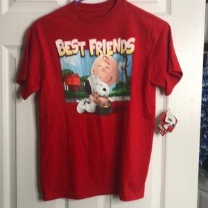 Peanuts Best Friends Cedar Park Red T Shirt M